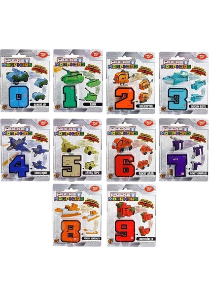 Neco Toys PM/6888 Pocket Morphers Dönüşebilen Numaralar / Tekli Satılır