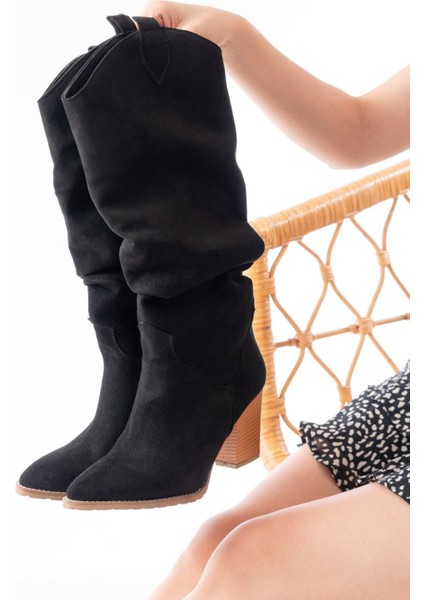 Siyah Süet Günlük Kadın Çizme fiyatları