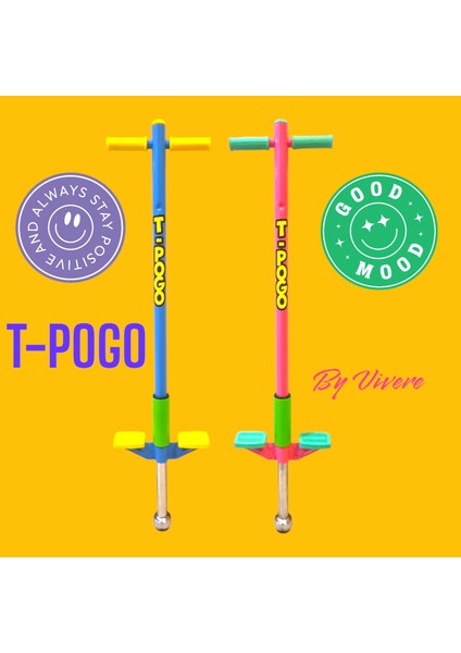 T-POGO Pogo Stick, Dış Mekan Zıplama Oyuncakları, Zıplama Çubuğu, Zıp zıp Oyuncak