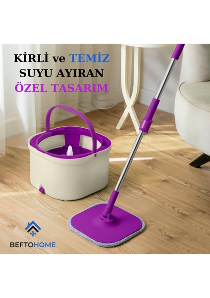 Befto Home King Temiz Su Ile Kirli Suyu Ayıran Otomatik Temizlik Seti Çift Kovalı