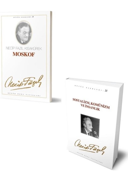 Necip Fazıl Kısakürek Sosyalizm Komünizm ve Insanlık + Moskof 2 Kitap