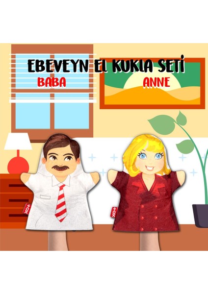 Yeni Estevia Clez 2 Parça  Ebeveyn El Kukla Set , Eğitici Oyuncak Company