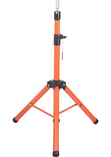 Kuaför Eğitim Mankeni İçin Metal Tripod - Turuncu + Taşıma Çantası