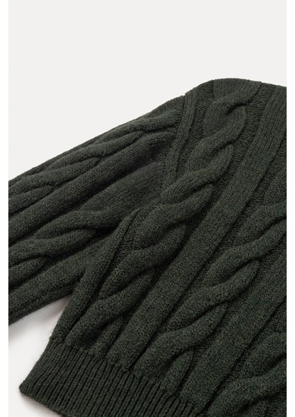 Boğazlı örgü crop kazak fiyatları