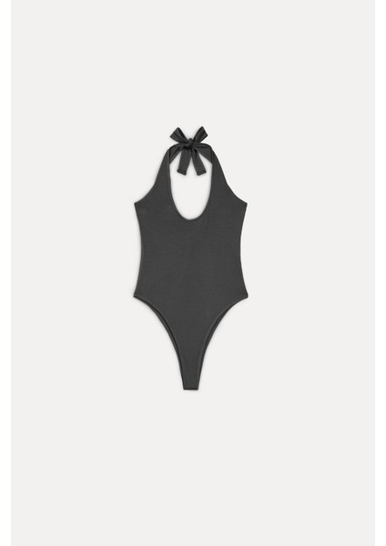 Boyundan bağlamalı thong bodysuit