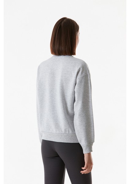 Zebra Baskılı Bisiklet Yaka Sweatshirt modelleri