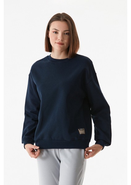 Basic Bisiklet Yaka Sweatshirt indirimleri