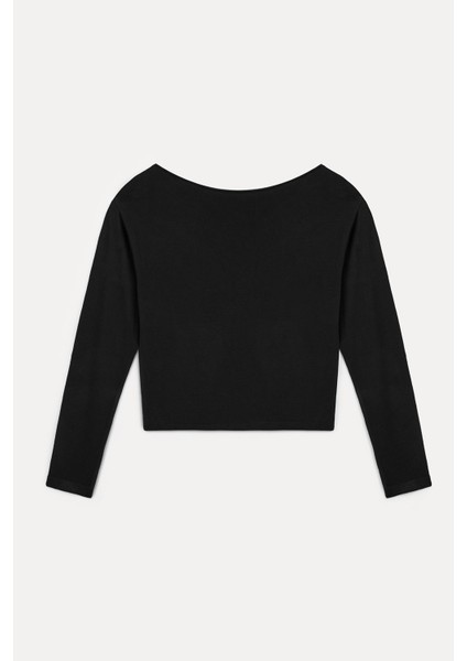 Kayık yaka triko kazak modelleri