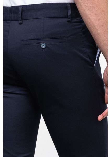 Düz Lacivert Renk Super Slim Fit Erkek Pantolon modelleri