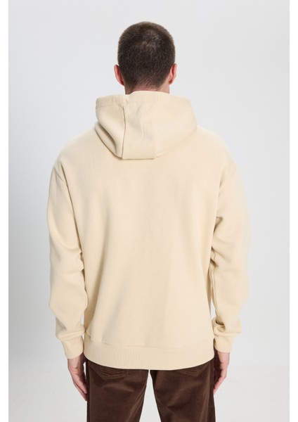 Wrangler Relaxed Fit Geniş Kesim Kapüşonlu İçi Polarlı Haki Sweatshirt indirimleri