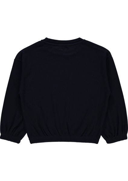 Kız Çocuk Sweatshirt 6-9 Yaş Lacivert fiyatları