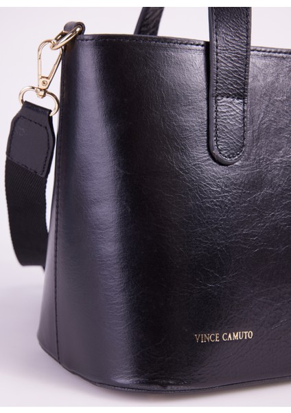 Vince Camuto Deri Siyah Kadın Tote Çanta Velma-Terrı