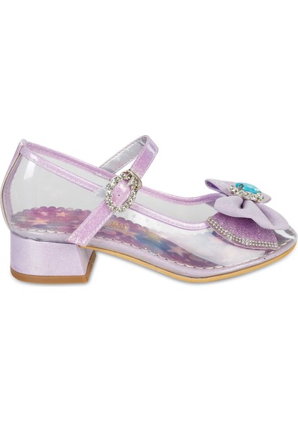 Kız Çocuk Babet Ayakkabı 31-35 Numara Lila