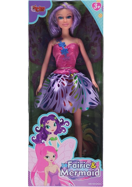 Oyuncak Peri Bebek 29 cm Mor