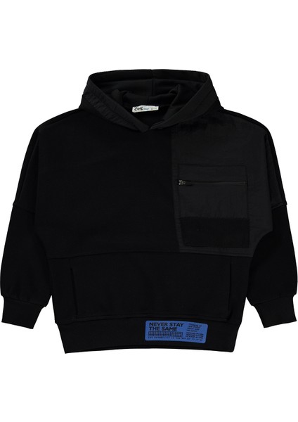 Erkek Çocuk Sweatshirt 10-13 Yaş Siyah