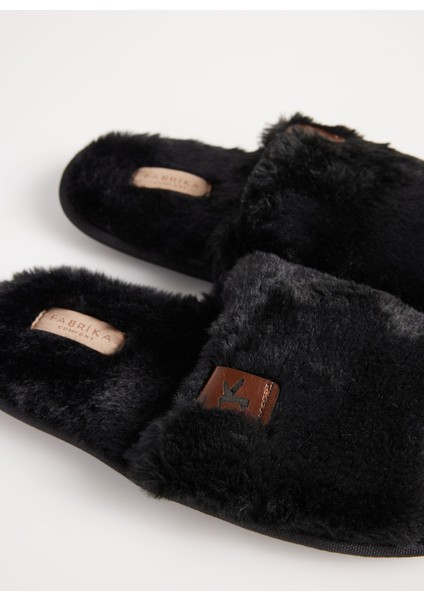 Siyah Kadın Ev Terliği Alda modelleri