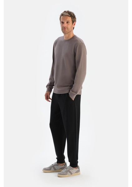 Gri Erkek Modal Bis Yaka Sweatshırt modelleri