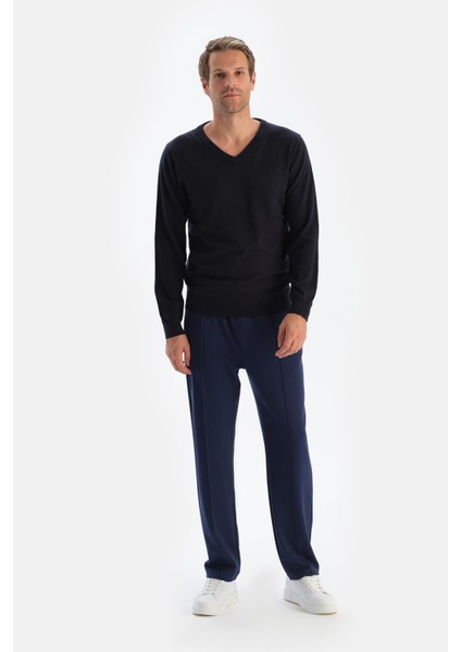 Antrasit Erkek Kaşmir Karışımlı V Yaka Triko fırsatları