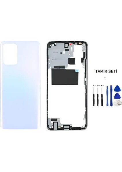 Xiaomi Redmi NOTE 10 -4G- FULL Kasa Arka Kapak Takım BEYAZ - TAMİR SETİ