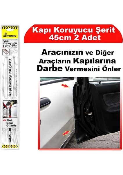 Oto Kapı Koruyucu Şerit 2'li Şeffaf