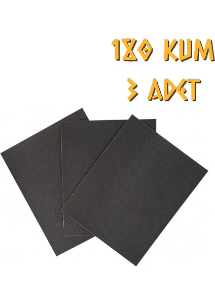 Su Zımparası A180 Kum - 3 Adet