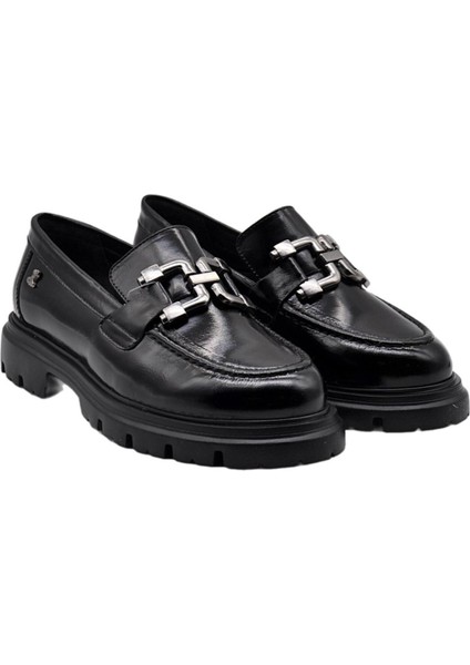 2412906K Kadın Deri Loafer Ayakkabı