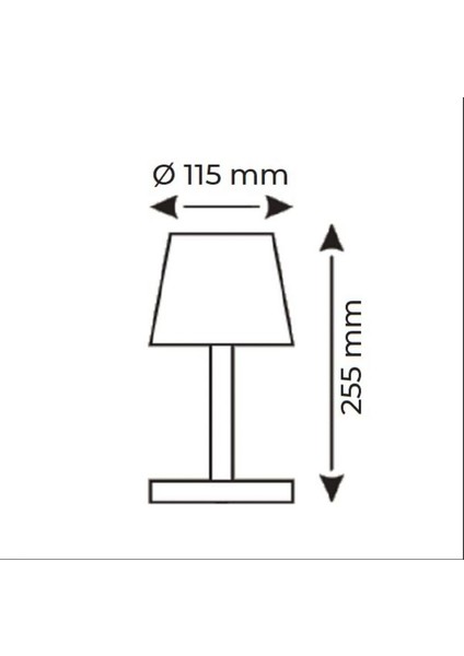 3 Fonksiyonlu Şarjlı Masa Lambası (HS/8101)
