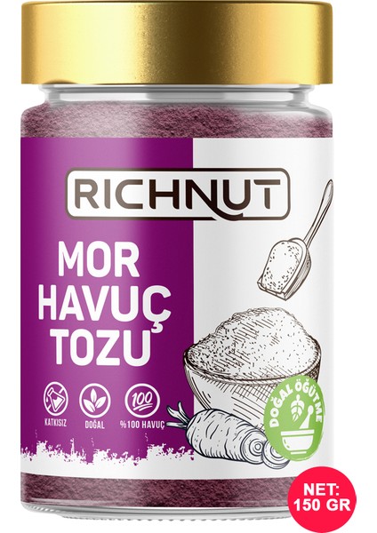 Mor Havuç Tozu Katkısız Doğal 150 gr