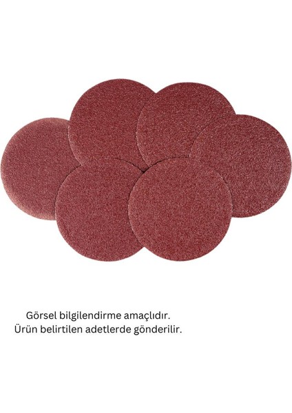 Yuvarlak Cırt Zımpara 115 mm - P80 Kum - 3 Adet