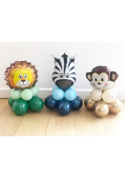 Safari Balon Istediğiniz Renkler, Doğum Günü Partiseti Süsü