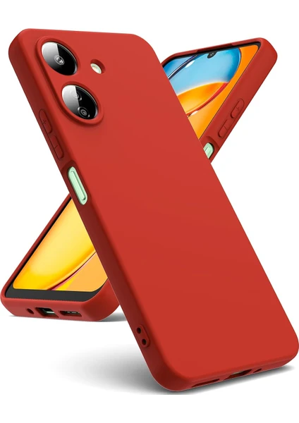 Xiaomi Redmi 13C Uyumlu Içi Kadife 3D Kamera Korumalı Darbe Emici Elden Kaymaz Silikon Kılıf