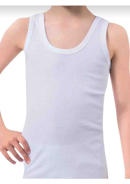 %100 Pamuklu Erkek Çocuk Ribana Atlet Fanila Iç Çamaşır 5li Set modelleri