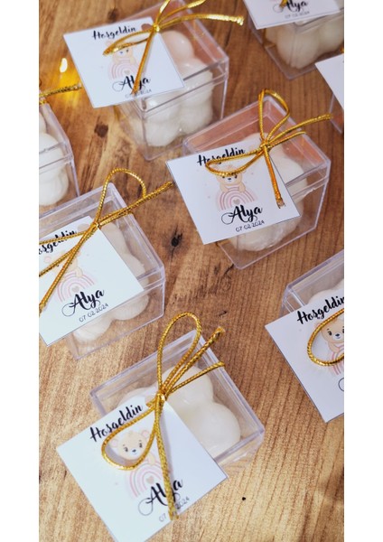 Sevgiliatolyemm Mika Kutulu Bubble Mum Doğum Günü Bebek Mevlüt Babyshower Hediyelik 10 Adet fırsatları