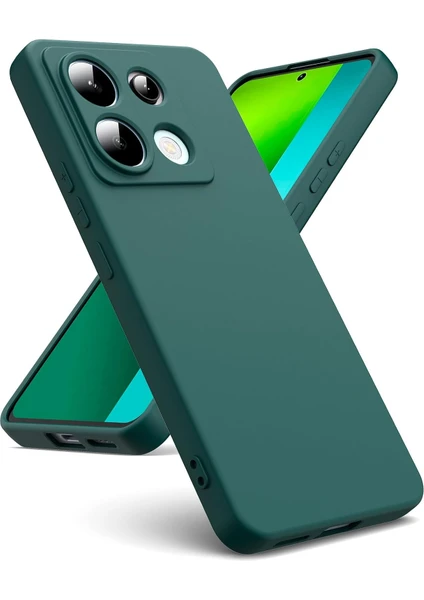 Xiaomi Redmi Note 13 Pro 4g Uyumlu Içi Kadife 3D Kamera Korumalı Darbe Emici Elden Kaymaz Silikon Kılıf