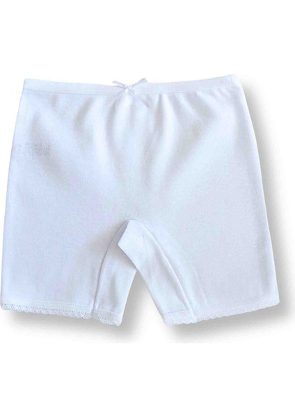 Giza Kids %100 Pamuklu Kız Çocuk Ribana Boxer Külot Iç Çamaşır 6lı Set