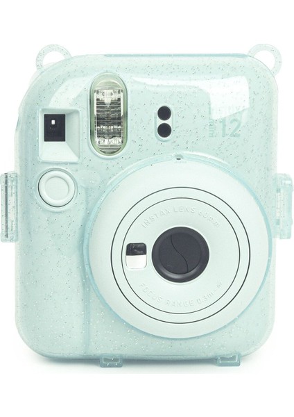 10 - 15 Mp Instax Mini 12 Yeşil Fotoğraf Makinesi-10'lu Film-Kıskaçlı Stand-Pvc Albüm ve Simli Plek