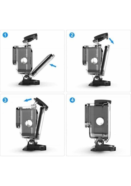 Çok Renkli Gopro Hero 12 Hero 11 Hero 10 Hero 9 Black Uyumlu Su Geçirmez Kılıf Koruyucu Muhafaza Wa