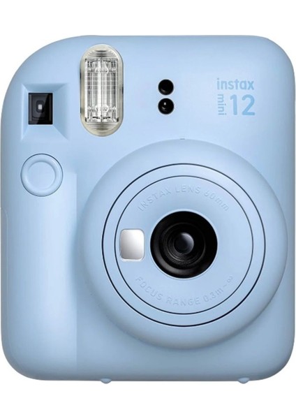 Sd Instax Mini 12 Fotoğraf MAKINESI-10LU Film-Simli Pleksi Kılıf ve Mıknatıslı Çerçeve Seti 2 Mavi