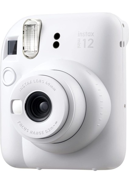 Ithalatçı Garantili Instax Mini 12 Fotoğraf Makinesi+Askı+Pil +10'lu Film+Albüm (Lila) Beyaz 20 Mp