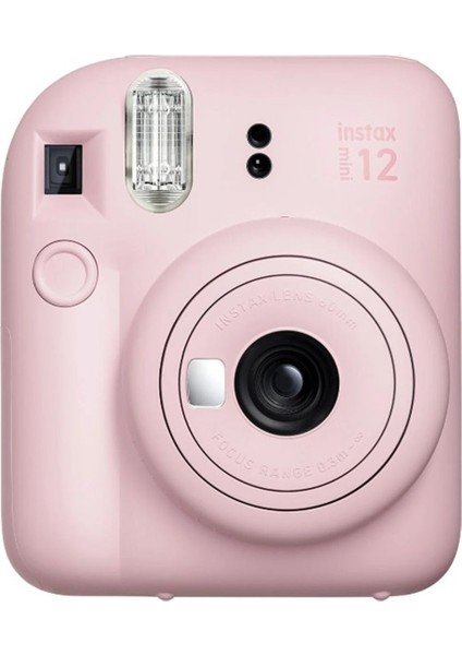 Pembe Instax Mini 12 Fotoğraf MAKINESI-10LU Film-Simli Pleksi Kılıf ve Mıknatıslı Çerçeve Seti 2 Pe