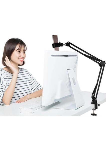 Sabitleyiciler (Tripod) Telefon Tripodu 360 Derece Ayarlanabilir Masaüstü Süspansiyonlu Üst Çekim Y fiyatları