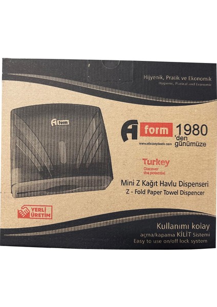 Zha-2 Z Katlama Attan Çekme Kağıt Havlu Dispenseri Havluluk - Beyaz - 23 Cm. - 1 Adet fiyatları