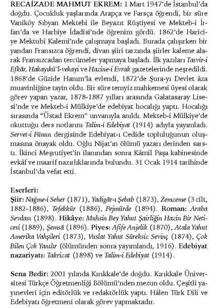 Araba Sevdası - Recaizade Mahmut Ekrem