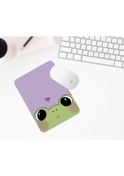 Şirin Kurbağa Baskılı Mouse Pad