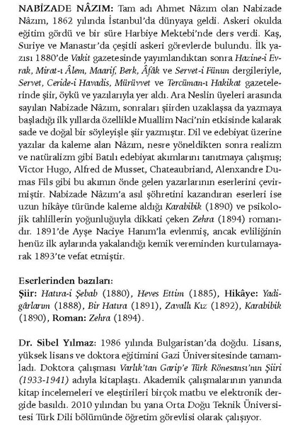 Karabibik / Nabizade Nazım modelleri