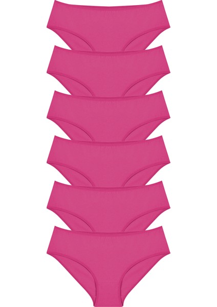 Kadın Külot Likralı Penye 6'lı Premium Paket