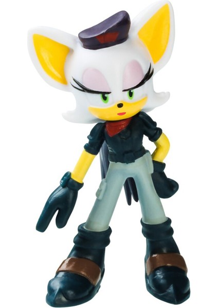 Sonic Prime 5 Li Figür Set - Sonic + Eggforcer + Renegade Knucks + Rebel Rouge + Sürpriz 6.5 cm