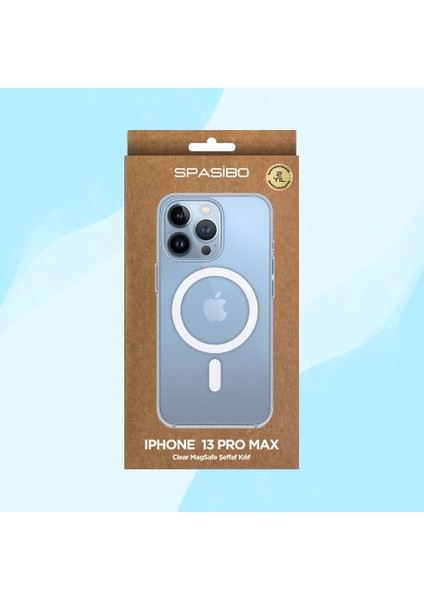 iPhone 13 Pro Max Clear Magsafe Şeffaf Kılıf | 2 Yıl Sararmama Garantili indirimleri
