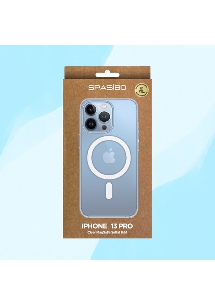 iPhone 13 Pro Clear Magsafe Şeffaf Kılıf | 2 Yıl Sararmama Garantili