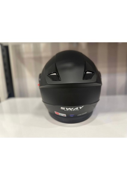 Kask Sway 926 Mat Siyah Çene Açılır